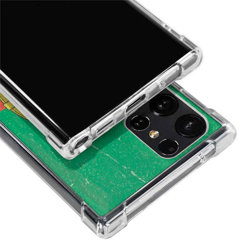 Portugal Flag Distressed Galaxy S23 Ultra Clear Case